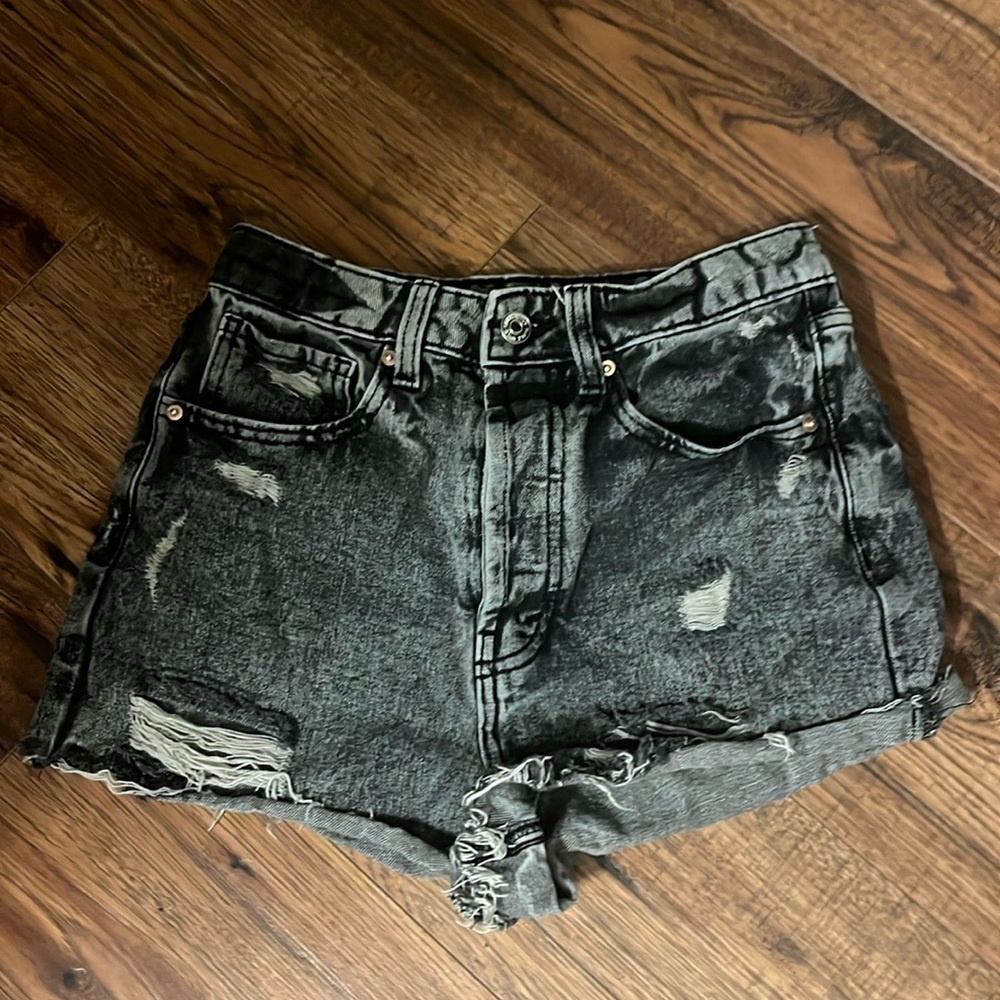 black wild fable high rise cut off denim shorts 00